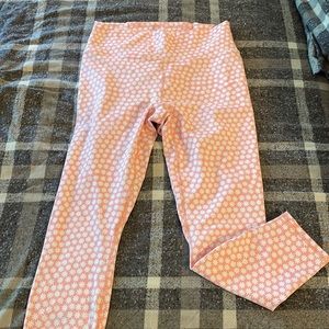 Fabletics! The Boost 7/8 Porter Daisy/Pink Dust/Wild Lime Powerhold leggings